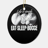 ジャッ食べク・ボッチ・ゲームでスリープボッチェボールセット セラミックオーナメント (左)