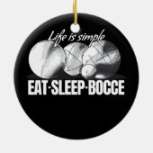 ジャッ食べク・ボッチ・ゲームでスリープボッチェボールセット セラミックオーナメント (裏面)