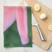 ジャトロファ花クローズアップ キッチンタオル (四つ折り)