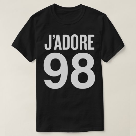 ジャドレ98私は愛98有名人トレンディー Tシャツ (デザイン正面)