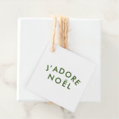 ジャドーレノエル |クリスマスのミニマリストグリーンホワイト フェイバータグ (インサイチュ)
