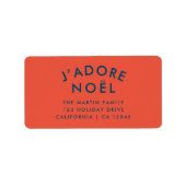 ジャドーレノエル |クリスマスモダン差出人住所 ラベル (正面)