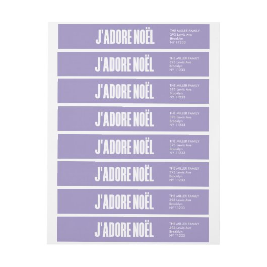 ジャドーレノエル |クリスマス ラップアラウンドラベル (シート)