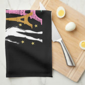 ジャドーレパリエッフェルタワーデザイン キッチンタオル (四つ折り)