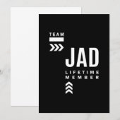 ジャド 誕生日 名前入りギフト 招待状 (正面/裏面)