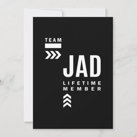 ジャド 誕生日 名前入り ギフト 招待状 (正面)