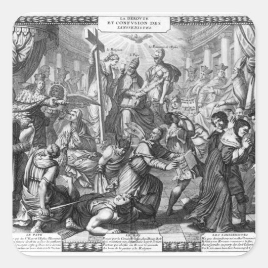 ジャニストの敗退と混乱 スクエアシール (正面)