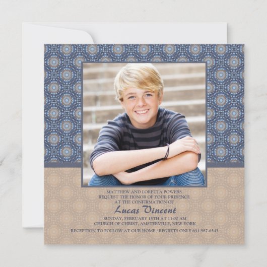 ジャニスフォト宗教的招待状 招待状 (正面)