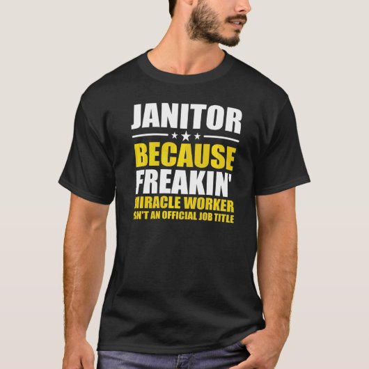 ジャニターは奇跡働き施設M Tシャツ (正面)