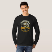 ジャニターヒーローメンテナンス建物ハウスクリーナーCu Tシャツ (正面フル)