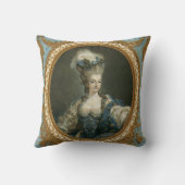 ジャニーネポートレートオブマリーアントワネットファインアート クッション (裏面)
