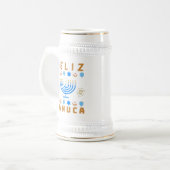 ジャヌカジャヌシアジャヌキア（ユダヤ教）メノラー ビールジョッキ (正面左)