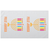 ジャヌカ、ハッピージャヌカ、（ユダヤ教）メノラー、マサダ、ジャヌシア テーブルクロス (正面(横))