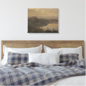 ジャヌスラクールカステルガンドルフォに向けたビュー キャンバスプリント (インサイチュ (寝室))