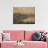 ジャヌスラクールカステルガンドルフォに向けたビュー キャンバスプリント (インサイチュ (リビング))