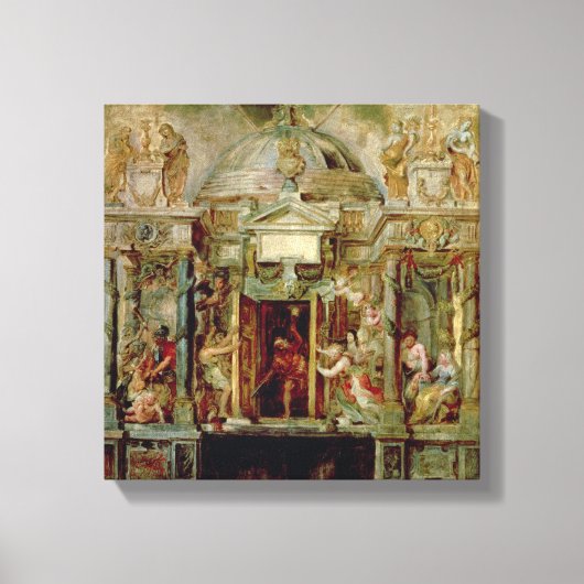 ジャヌス寺院、1630年代 キャンバスプリント (正面)