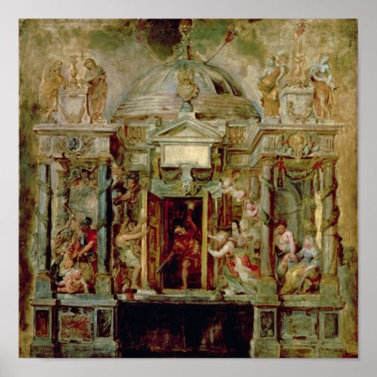 ジャヌス寺院、1630年代 ポスター (正面)