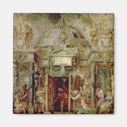 ジャヌス寺院、1630年代 マグネット (正面)