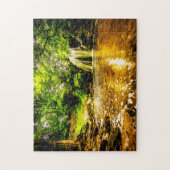 ジャネットの霧の滝ノースヨークシャー。 ジグソーパズル (縦)