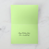 ジャネットハッピーバースデーレッドローズカード カード (内部)