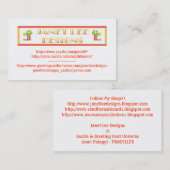 ジャネットリーデザイン – 名刺 (正面/裏面)