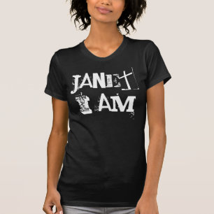 ジャネット私は私によってが白黒にない1月です Tシャツ