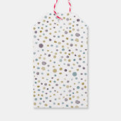 ジャネット紙吹雪水彩ドットギフトラベル ギフトタグ (裏面)
