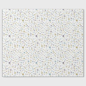 ジャネット紙吹雪水彩網点ラッピング紙 ラッピングペーパー (フラット)