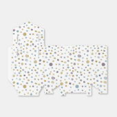 ジャネット紙吹雪水色ドット優先ボックス フェイバーボックス (折り畳みなし)