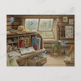 ジャネット絵を描クラスカンプの鳥局 ポストカード