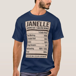 ジャネル栄養ファクト名ニックネーム別名タイトル Tシャツ