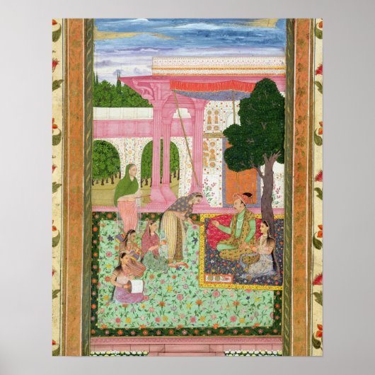 ジャハンギル天皇（1569年～1627年）は後宮とともに ポスター (正面)