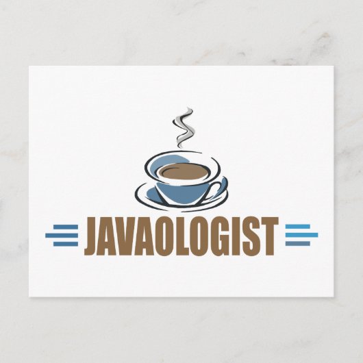 ジャバおもしろいコーヒー ポストカード (正面)