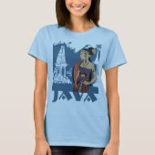 ジャバインドネシアヴィンテージ旅行観光 Tシャツ (正面)
