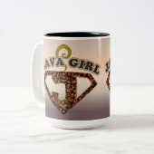 ジャバガールコーヒーユーモアコーヒーマグ ツートーンマグカップ (正面左)
