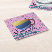 ジャバコーヒーコースター スクエアペーパーコースター (アングル)