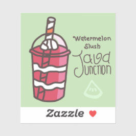 ジャバジャンクションスイカのスラッシュ文字 シール