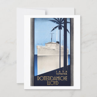 ジャバスマトラ・ロッテルダンシェロイド・ヴィンテージポスター ポストカード