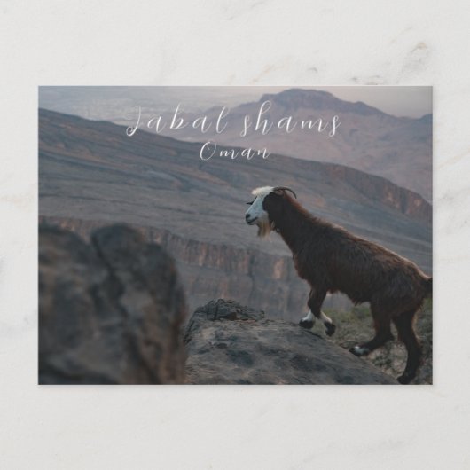 ジャバルシャムオマーン葉書 ポストカード (正面)