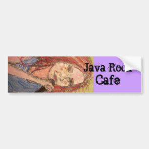 ジャバロックカフェ女 バンパーステッカー