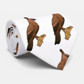 ジャバンホークイーグル鳥の漫画イラストレーション ネクタイ (ロール)