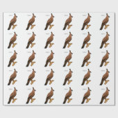 ジャバンホークイーグル鳥の漫画イラストレーション ラッピングペーパー (フラット)