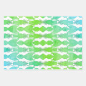 ジャバンミナ鳥ラッピング紙セット3 ラッピングペーパーシート (正面3)