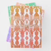 ジャバンミナ鳥ラッピング紙フラットシートセット3 ラッピングペーパーシート (インサイチュ)