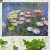 ジャバーニーウォーターリリーポンドアメリカンMoJoキッチントーウェ キッチンタオル (折り畳み)