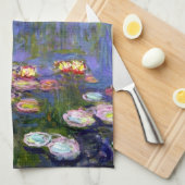 ジャバーニーウォーターリリーポンドアメリカンMoJoキッチントーウェ キッチンタオル (四つ折り)