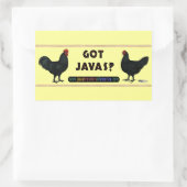 ジャバ得ス？ 長方形シール (バッグ)