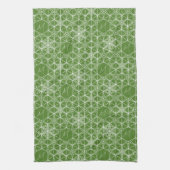 ジャパディパーソナライズされたスタイルスノーフレークデザイン キッチンタオル (縦)