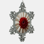 ジャパナースカラーオーナメントのピュータースノーフレーク スノーフレークピューターオーナメント (左)