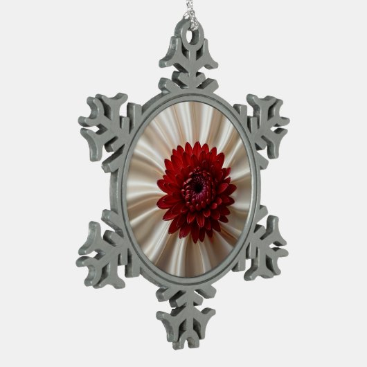 ジャパナースカラーオーナメントのピュータースノーフレーク スノーフレークピューターオーナメント (左)